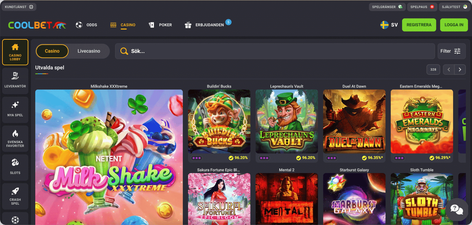 Coolbet Casino Spelutbud