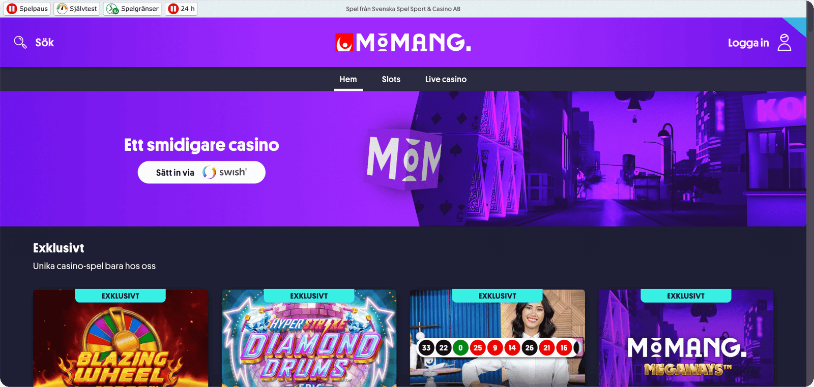 Momang Casino Startsida
