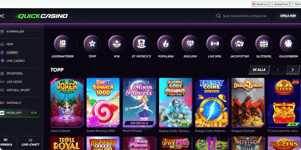 Quick Casino Spel