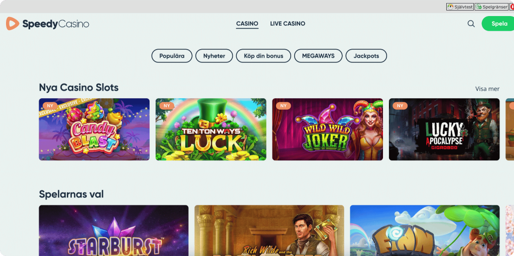 SpeedyCasino Spel