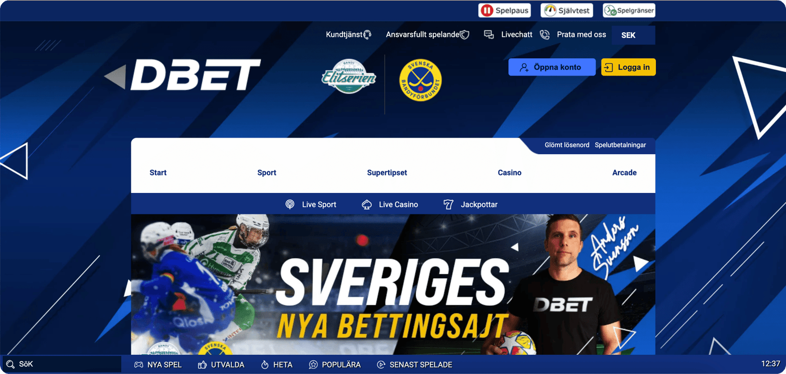 DBET Startsida