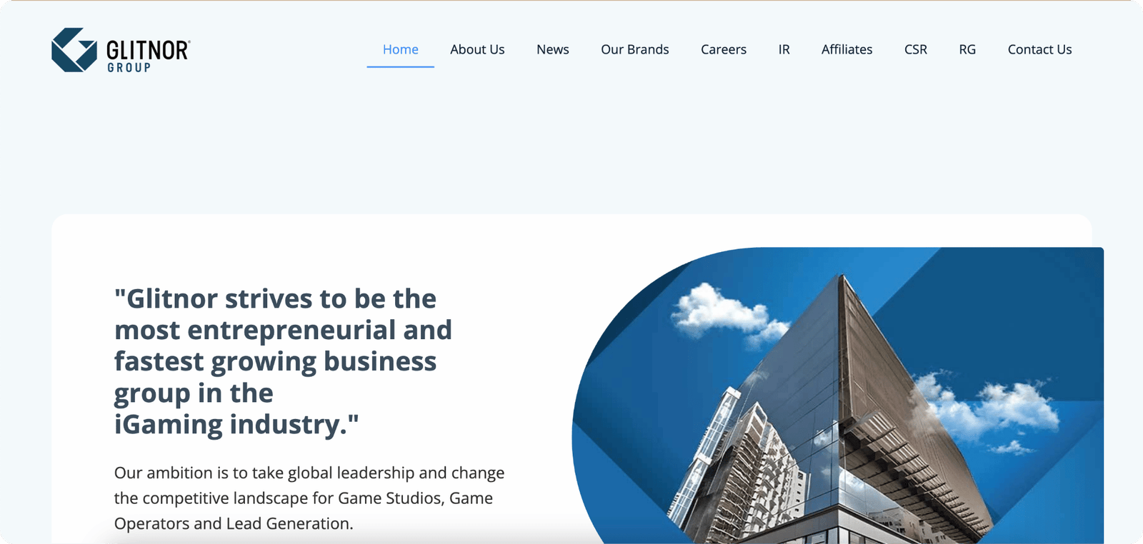 Glitnor Marketing LTD Hemsida