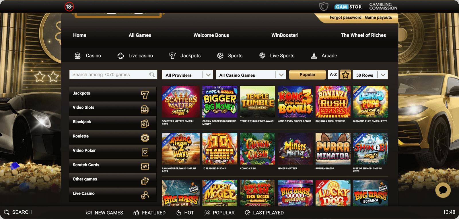 Mega Riches Casino Spel